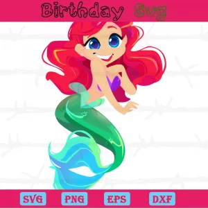 Clipart Ariel Little Mermaid, Scalable Vector Graphics