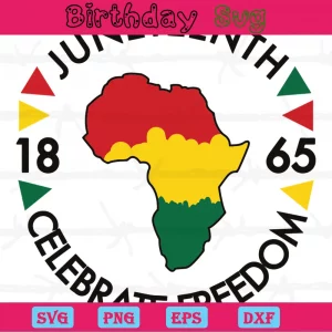 Clipart For Juneteenth, Svg Png Dxf Eps Cricut Files