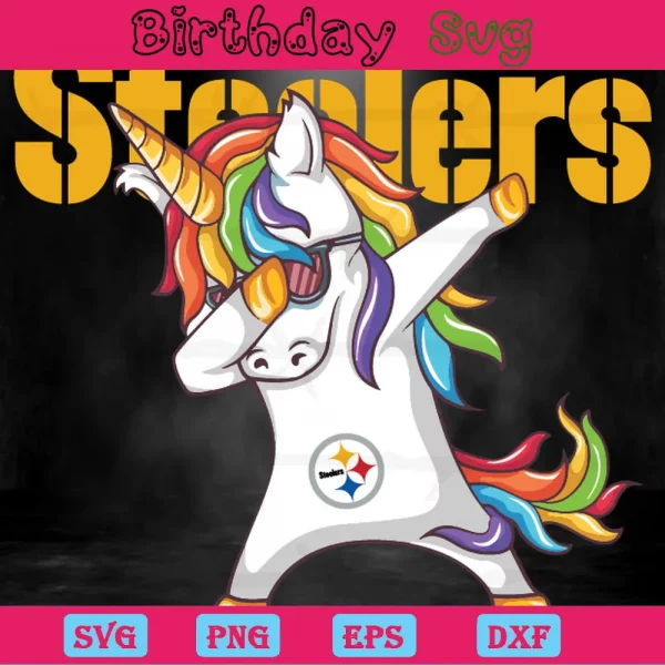 Dabbing Unicorn Pittsburgh Steelers Png Images