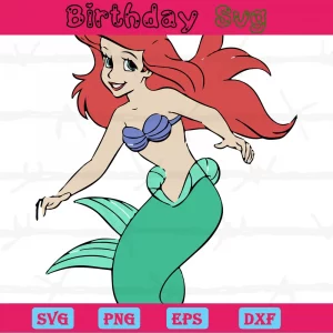 Disney Clipart Ariel, Svg Files For Crafting And Diy Projects