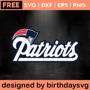 Free New England Patriots Svg File Invert