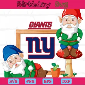 Gnome With New York Giants, Svg File Formats