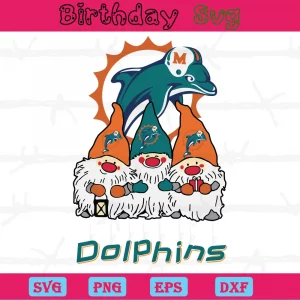 Gnomes Cricut Miami Dolphins Logo Svg