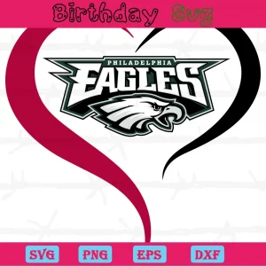 Heart Philadelphia Eagles Super Bowl Svg