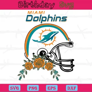 Helmet Miami Dolphins Logo Svg