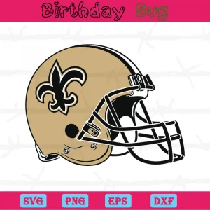 Helmet New Orleans Saints Football Clipart, Laser Cut Svg Files