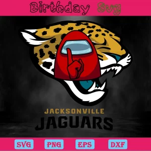 Jacksonville Jaguars Among Us, Svg Png Dxf Eps Cricut Silhouette Invert