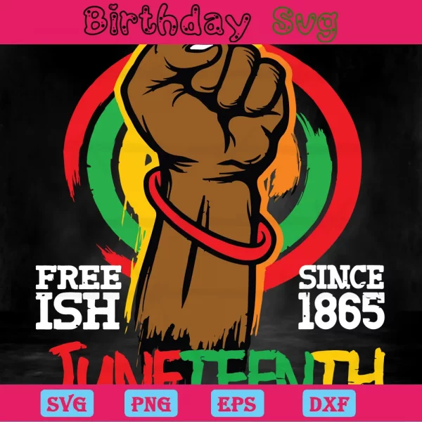 Juneteenth Day Clipart, Svg Png Dxf Eps Digital Files Invert