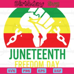 Juneteenth Freedom Day Free Ish Since 1865, Svg Files