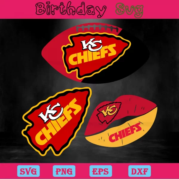 Kansas City Chiefs Logo Png, Digital Files Invert