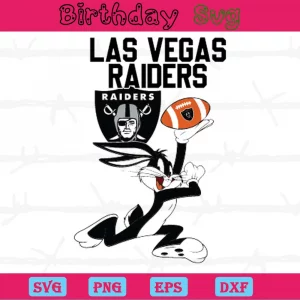 Las Vegas Raiders Football Bunny, Layered Svg Files