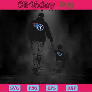 Like Father Like Son Tennessee Titans Png, Digital Files Invert