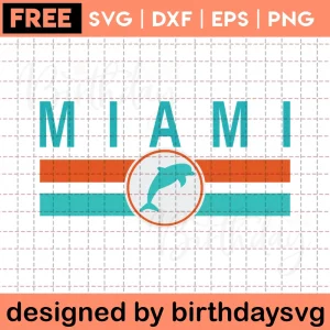 Miami Dolphins Logo Svg Free Invert