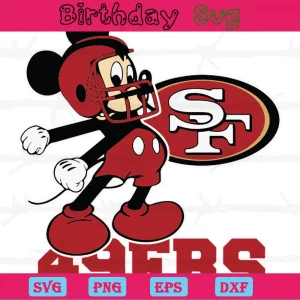 Mickey Mouse San Francisco 49Ers Png Logo