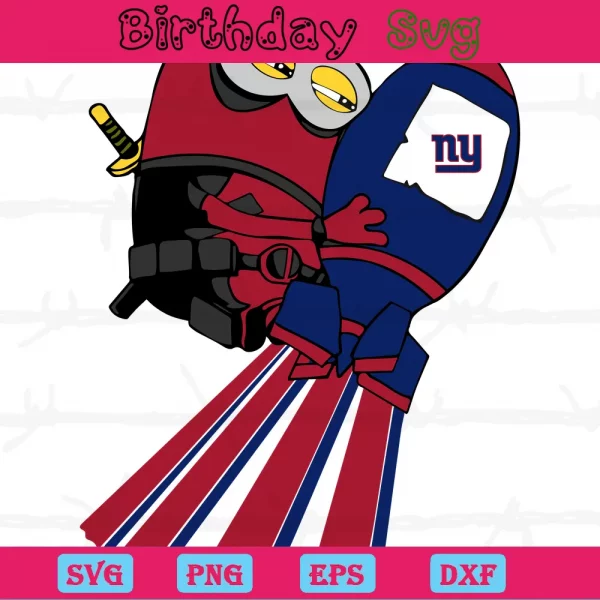 Minions New York Giants Svg File