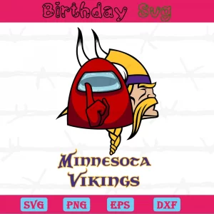 Minnesota Vikings Among Us, Svg Png Dxf Eps Cricut