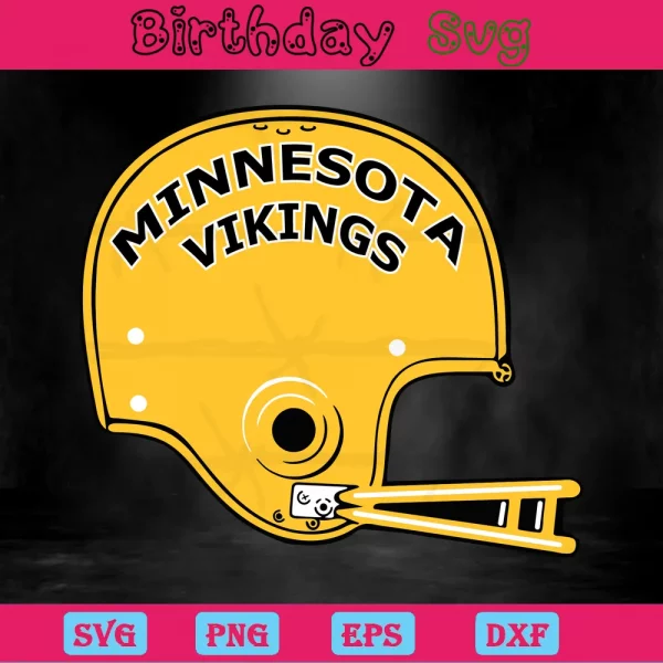 Minnesota Vikings Helmet Png, Downloadable Files Invert