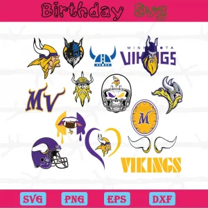 Minnesota Vikings Logo Svg Bundle