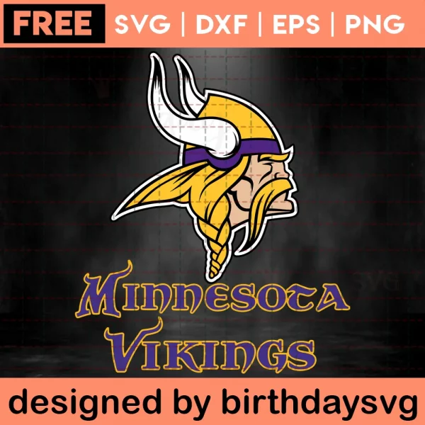 Minnesota Vikings Logo Svg Free Invert