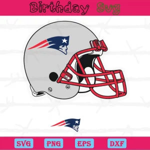 New England Patriots Helmet Clipart, Svg Designs Invert