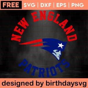 New England Patriots Svg Free Invert