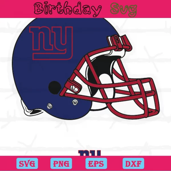 New York Giants Football Helmet Clipart, Vector Files