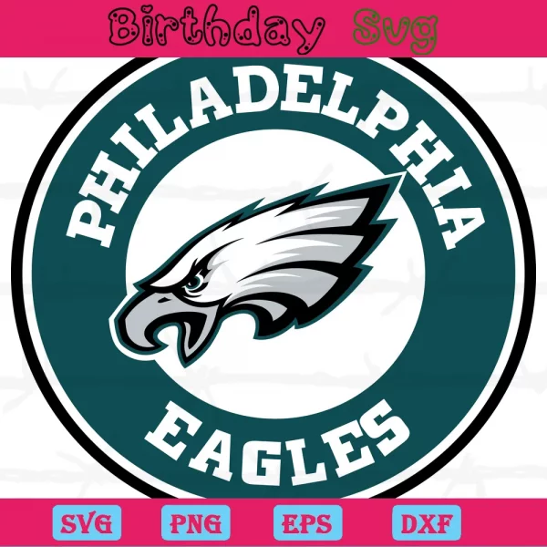 Philadelphia Eagles Logo Clipart, Laser Cut Svg Files