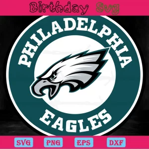 Philadelphia Eagles Logo Clipart, Laser Cut Svg Files Invert