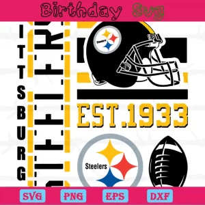 Pittsburgh Steelers Est 1993, Svg Png Dxf Eps