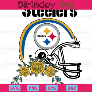 Pittsburgh Steelers Helmet Clipart, Digital Files