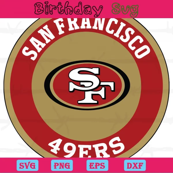 San Francisco 49Ers Football Logo, Svg Clipart