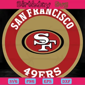 San Francisco 49Ers Football Logo, Svg Clipart Invert