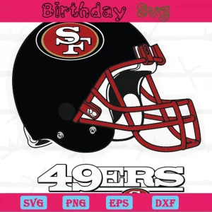 San Francisco 49Ers Helmet Png, Digital Files