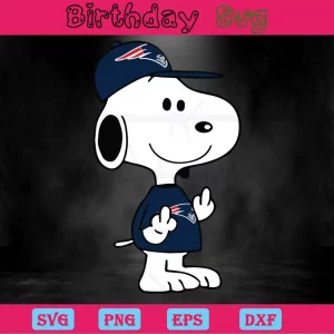 Snoopy New England Patriots Logo Png Invert