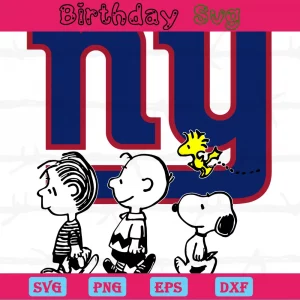 Snoopy The Peanuts New York Giants Png, Design Files