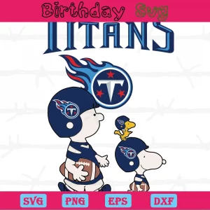 Snoopy The Peanuts Tennessee Titans Logo Png