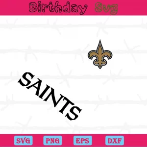 Stethoscope New Orleans Saints Football, Cutting File Svg Invert
