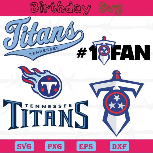 Tennessee Titans Logo Clipart, Laser Cut Svg Files