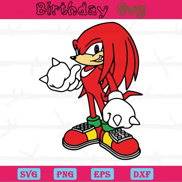 Clipart Sonic, Svg Png Dxf Eps Digital Files