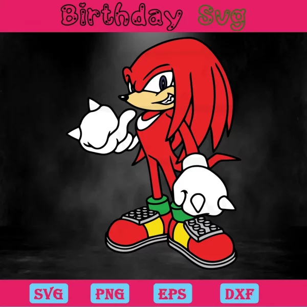 Clipart Sonic, Svg Png Dxf Eps Digital Files Invert