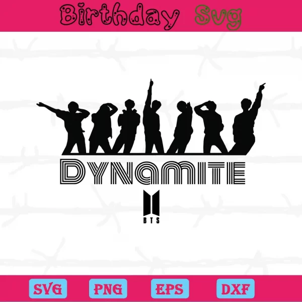 Dynamite Bts Clipart Logo, Svg Png Dxf Eps Designs Download