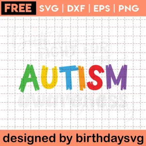 Fight For Autism Awareness Free Svg Invert