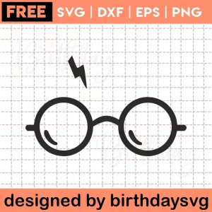 Free Harry Potter Glasses, High-Quality Svg Files