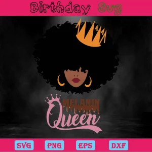 Melanin Queen, Svg Png Dxf Eps Designs Download Invert
