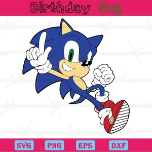 Sonic Silhouette, Svg Png Dxf Eps Designs Download