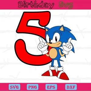 Sonic The Hedgehog Birthday, Svg File Formats