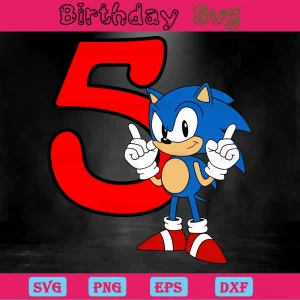 Sonic The Hedgehog Birthday, Svg File Formats Invert