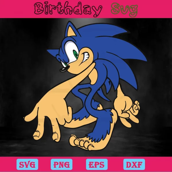 Sonic The Hedgehog Png Transparent, Design Files Invert
