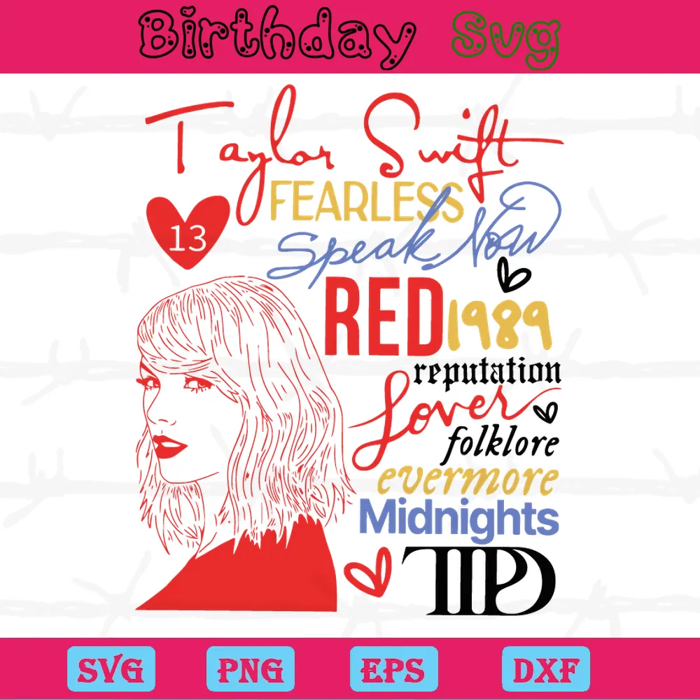 Taylor Swift Eras Tour Logo Png, Transparent Background Files
