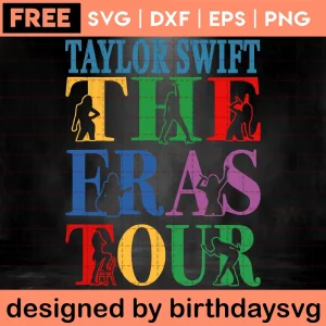 Taylor Swift Eras Tour Svg Free, Vector Illustrations Invert
